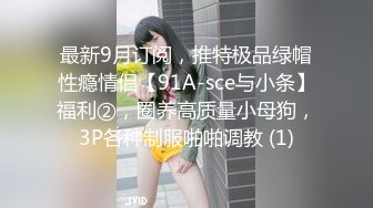 最新9月订阅，推特极品绿帽性瘾情侣【91A-sce与小条】福利②，圈养高质量小母狗，3P各种制服啪啪调教 (1)