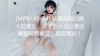 [MP4/ 456M] 站操高跟白嫩大奶美女，床上后入还让美女嘴里叼着黄瓜，超级精彩！