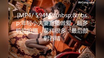 [MP4/ 594M]&nbsp;&nbsp;年轻小夫妻直播做爱，超多机位拍摄，花样很多，最后颜射吞精