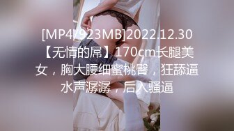 [MP4/923MB]2022.12.30【无情的屌】170cm长腿美女，胸大腰细蜜桃臀，狂舔逼水声潺潺，后入骚逼