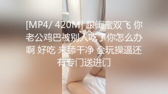 [MP4/ 420M] 跟闺蜜双飞 你老公鸡巴被别人吃了你怎么办啊 好吃 来舔干净 会玩操逼还有专门送进门